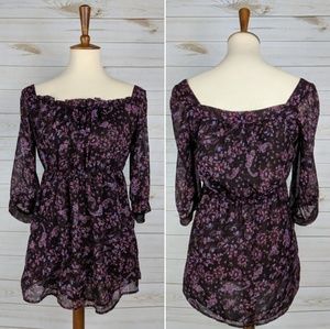 ✨2 for 10✨ Romy Floral Peasant Blouse with Pockets